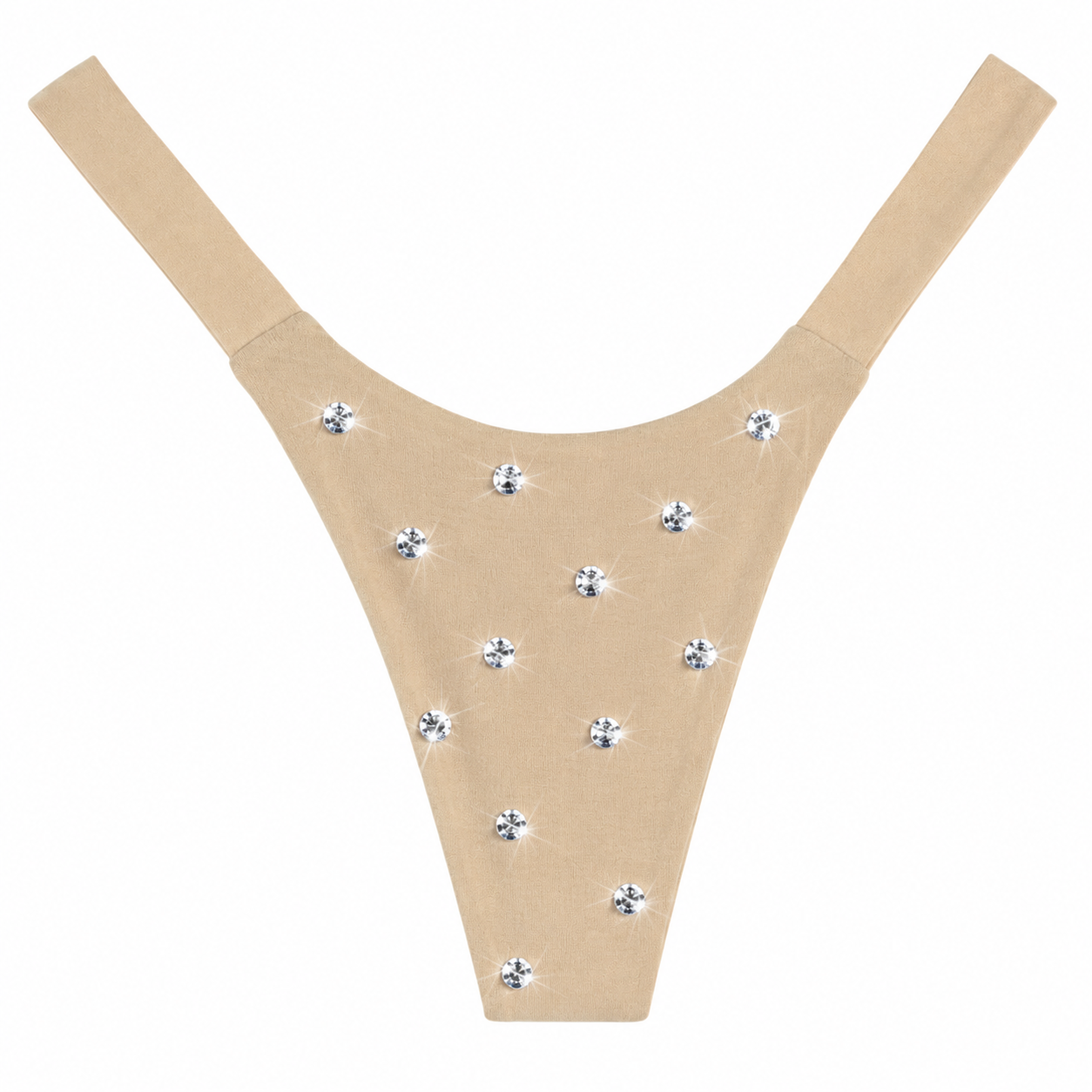 Rhinestone Seamless Thong