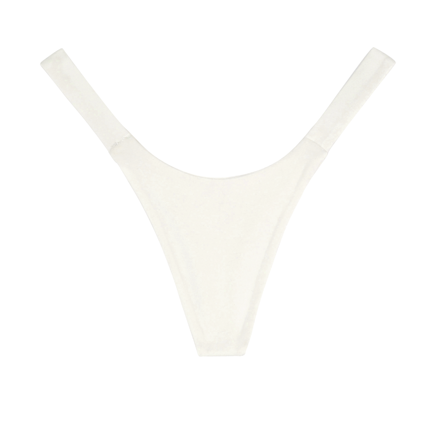 White womens underwear bottom on a white background